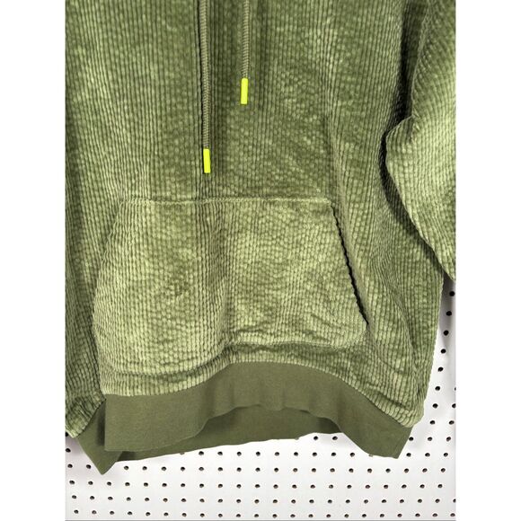 ADIDAS X Ivy Park IVP Hoodie Wild Pine Green Corduroy oversized size 2XS - Picture 3 of 8